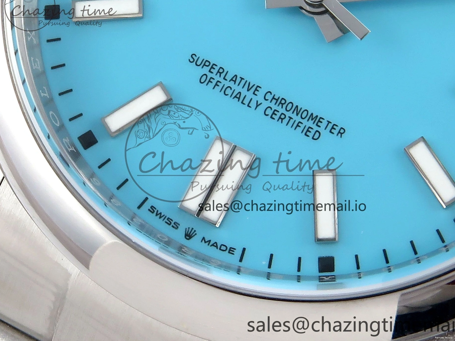 0115 Oyster Perpetual 124300 41mm EWEF Best Edition 904L Steel Tiffany Blue Dial A Upgraded 771